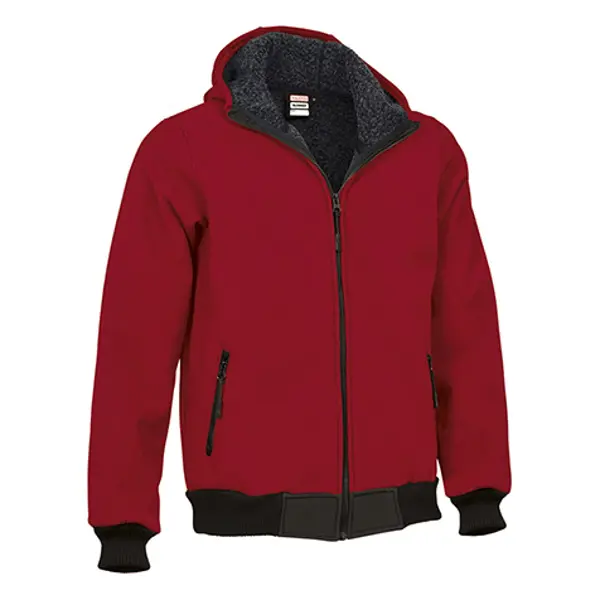 Veste softshell personnalisable à capuche Blummer - Unisexe adulte et enfant - Rouge