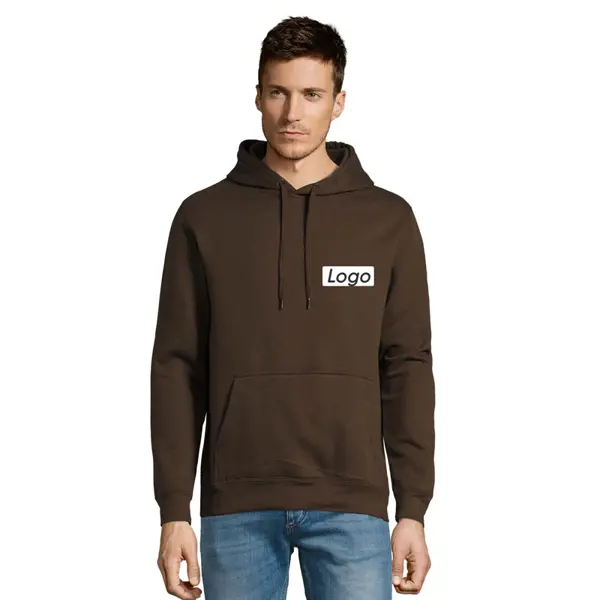 Sweat à capuche Unisexe Slam personnalisable molleton gratté 320g - Chocolat