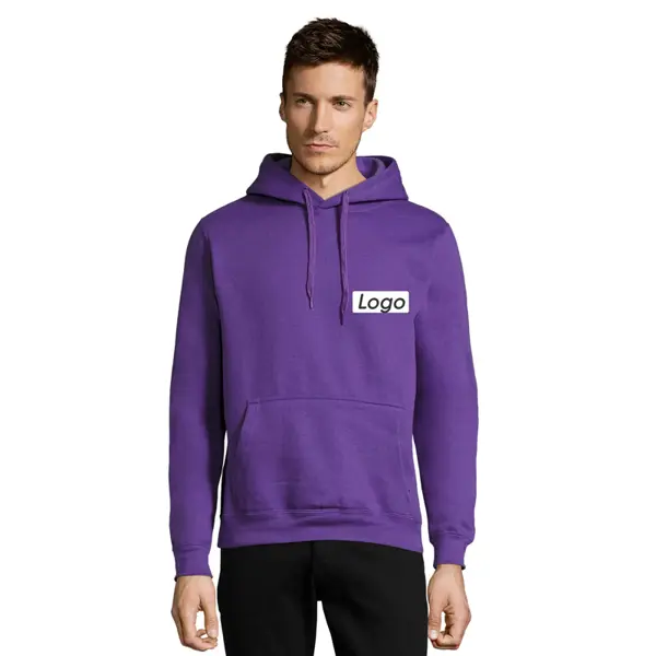 Sweat à capuche Unisexe Slam personnalisable molleton gratté 320g - Violet Foncé