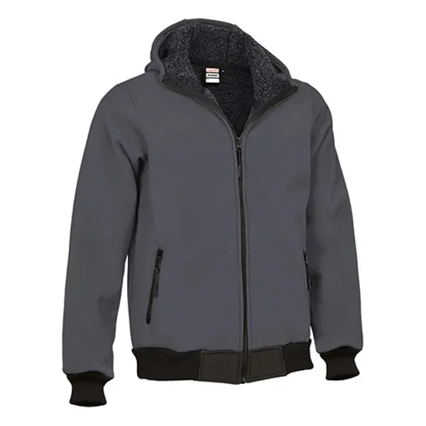 Veste softshell personnalisable à capuche Blummer - Unisexe adulte et enfant - Gris