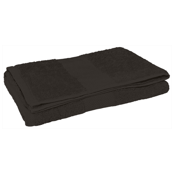 Serviette de sport personnalisable Sponge en coton 150x85 cm - Noir