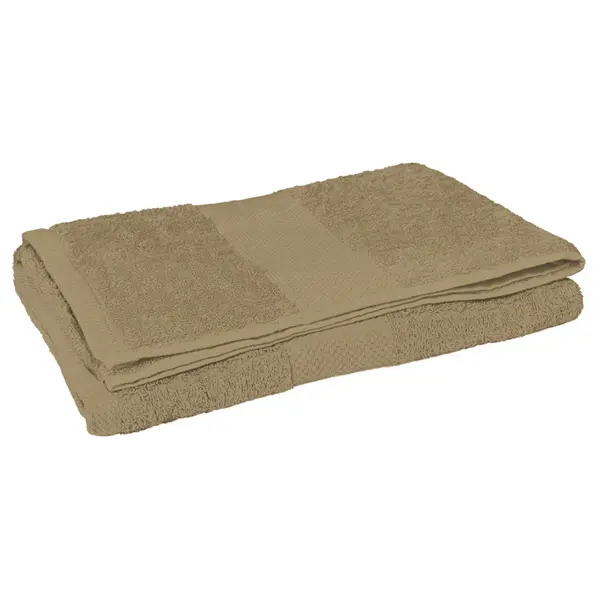 Serviette de sport personnalisable Sponge en coton 150x85 cm - Camel