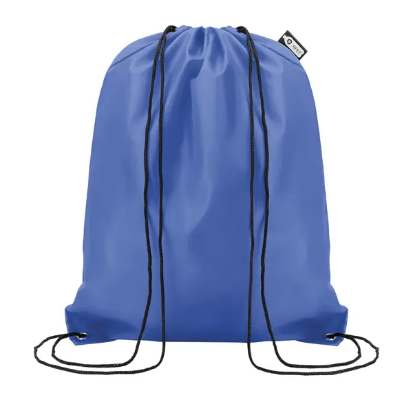 Sac à dos pochon personnalisé en polyester recyclé - Bleu