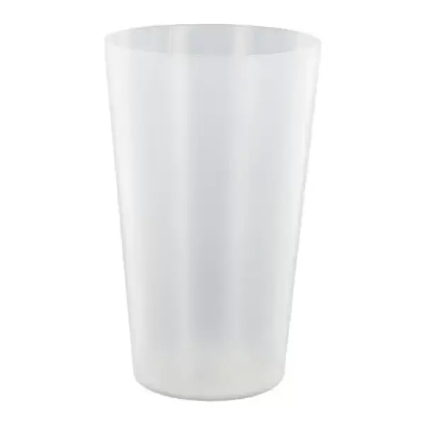 Gobelet personnalisé Ecocup réutilisable - Transparent Blanc givré