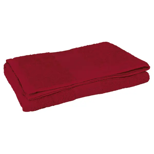 Serviette de sport personnalisable Sponge en coton 150x85 cm - Rouge