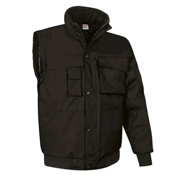 Blouson personnalisable imperméable manches amovibles Scoot - Noir