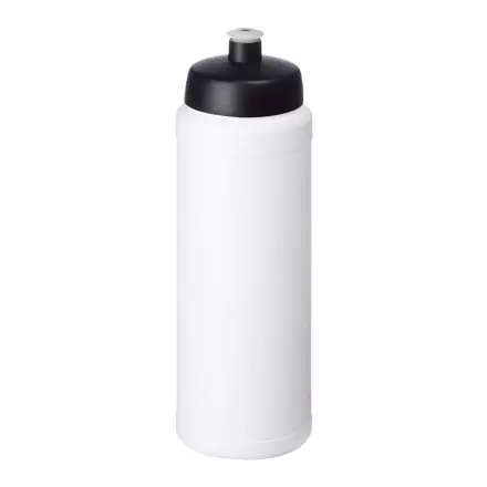 Gourde sport personnalisée 750ml corps blanc en polypropylène - Noir