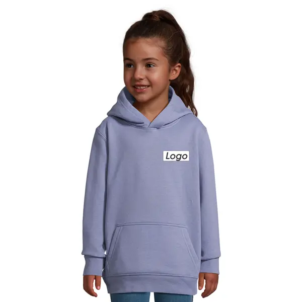 Sweat à capuche Enfant personnalisable molleton gratté 280g Condor - Bleu