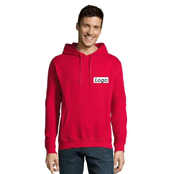 Sweat à capuche Unisexe Slam personnalisable molleton gratté 320g - Rouge