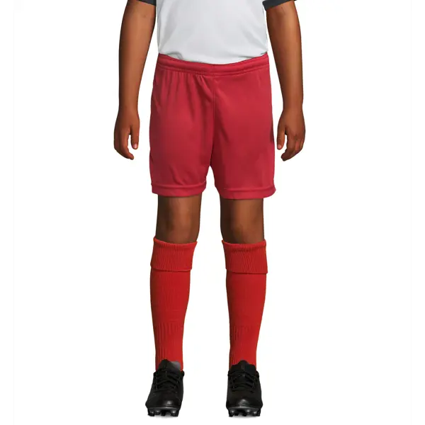 Short enfant multisport polyester San Siro - personnalisé - Rouge