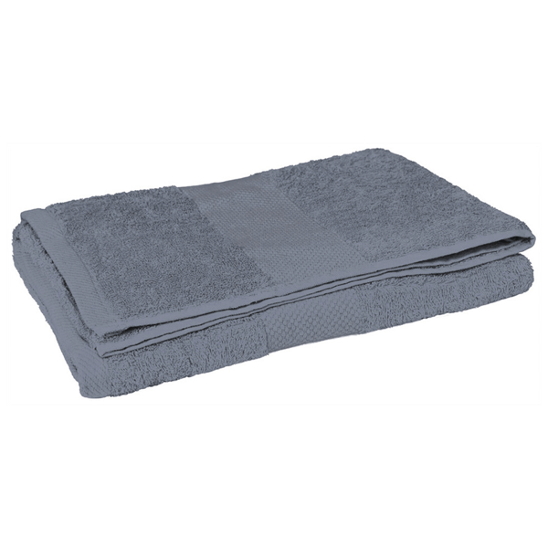 Serviette de sport personnalisable Sponge en coton 150x85 cm - Gris