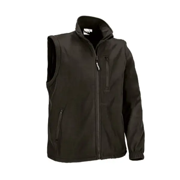 Veste softshell personnalisable Halifax avec manches amovibles - Unisexe Noir