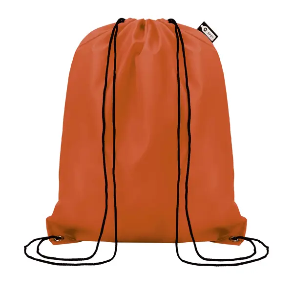 Sac à dos pochon personnalisé en polyester recyclé - Orange