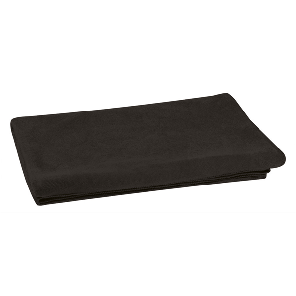 Serviette microfibre personnalisée Tahiti 150x80 cm - Noir