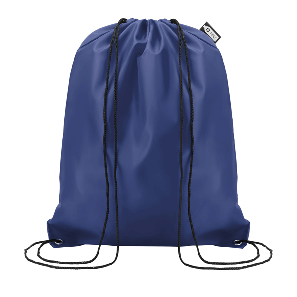 Sac à dos pochon personnalisé en polyester recyclé - Bleu Marine