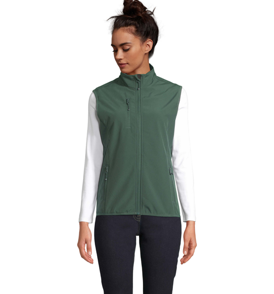 Veste softshell sans manches personnalisable Falcon - Femme - Vert Forêt