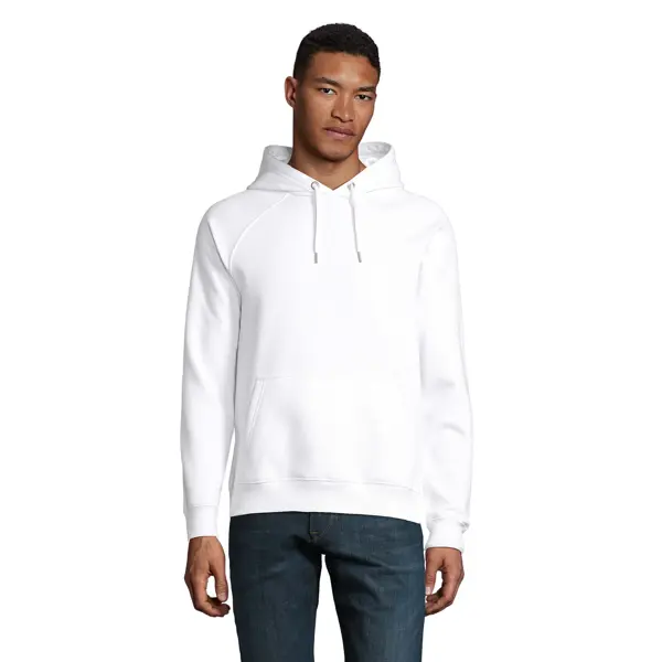 Sweat à capuche personnalisable Mixte Stellar - Blanc