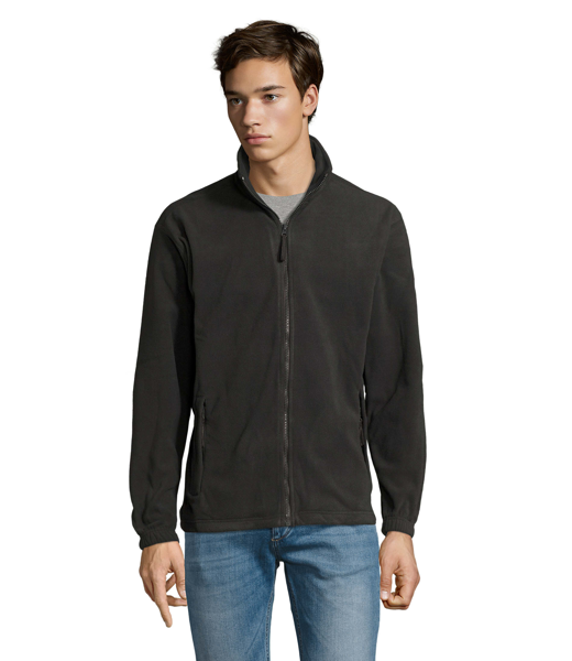 Veste micropolaire zippée personnalisable Homme North - Anthracite