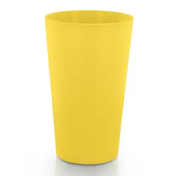 Gobelet personnalisé Ecocup réutilisable - Jaune opaque