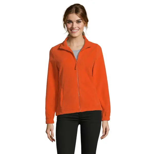 Veste micropolaire zippée personnalisable Femme North Women - Orange