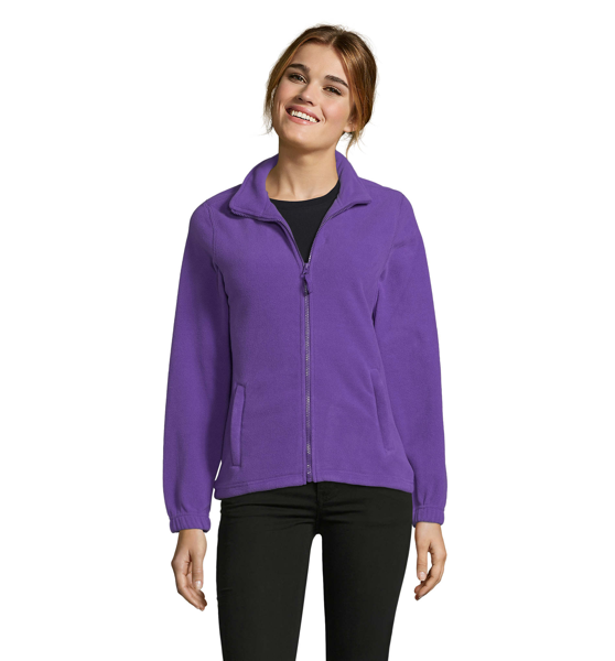 Veste micropolaire zippée personnalisable Femme North Women - Violet foncé