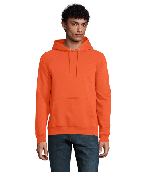 Sweat à capuche personnalisable Mixte Stellar - Orange