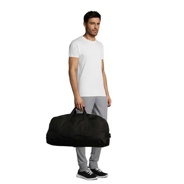 Sac de sport capacité moyenne 65 cm Stadium - personnalisé - Noir