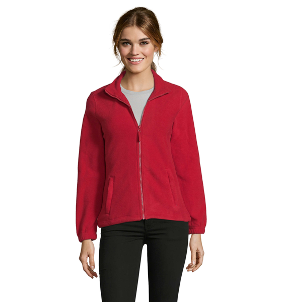 Veste micropolaire zippée personnalisable Femme North Women - Rouge