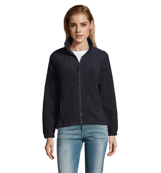 Veste micropolaire zippée personnalisable Femme North Women - Marine