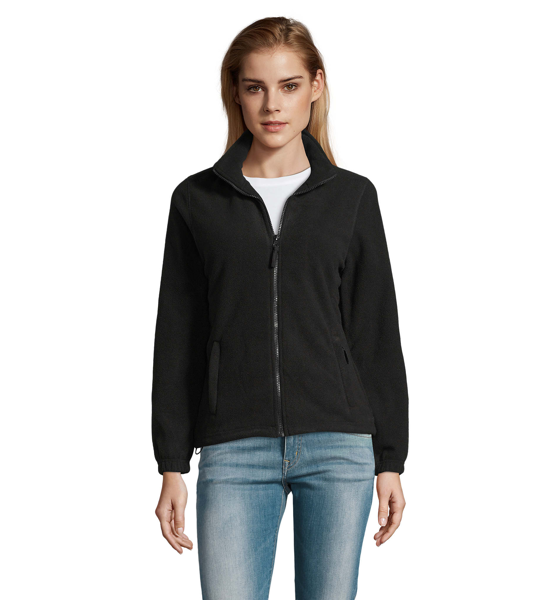 Veste micropolaire zippée personnalisable Femme North Women - Noir