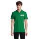 Polo homme personnalisé en coton - Vert prairie