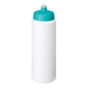 Gourde sport personnalisée 750ml corps blanc en polypropylène - Vert d'eau