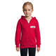 Veste zippée à capuche Enfant personnalisable Stone - Rouge