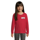 T-shirt manches longues Enfant coton 190g Imperial - personnalisé cœur et dos - Rouge