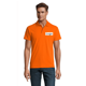 Polo homme personnalisé en coton - Orange