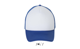 Casquette filet 5 panneaux Bubble taille unique - personnalisée - Blanc/Bleu Roi