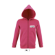 Veste zippée à capuche Enfant personnalisable Stone - Rose Flash