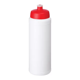 Gourde sport personnalisée 750ml corps blanc en polypropylène - Rouge