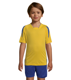 Maillot de sport travaillé enfant Maracana en polyester - personnalisé - Bleu Roi/Jaune