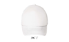 Casquette filet 5 panneaux Bubble taille unique - personnalisée - Blanc