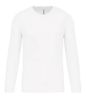 PA443 - T-shirt de sport manches longues homme blanc Taille S