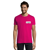 T-shirt manches courtes Homme coton 190g Imperial - personnalisé cœur et dos - Fuchsia