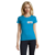 T-shirt manches courtes Femme coton 190g Imperial - personnalisé cœur et dos - Aqua