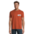 T-shirt manches courtes Homme coton 190g Imperial - personnalisé cœur et dos - Terracotta