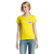 T-shirt manches courtes Femme coton 190g Imperial - personnalisé cœur et dos - Jaune