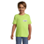 T-shirt manches courtes Enfant coton 150g Regent - personnalisé cœur et dos - Vert Pomme