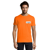  T-shirt manches courtes Homme coton 190g Imperial - personnalisé cœur et dos - Orange