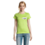 T-shirt manches courtes Femme coton 190g Imperial - personnalisé cœur et dos - Vert Pomme