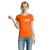 T-shirt manches courtes Femme coton 190g Imperial - personnalisé cœur et dos - Orange