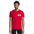 T-shirt manches courtes Homme coton 190g Imperial - personnalisé cœur et dos - Rouge